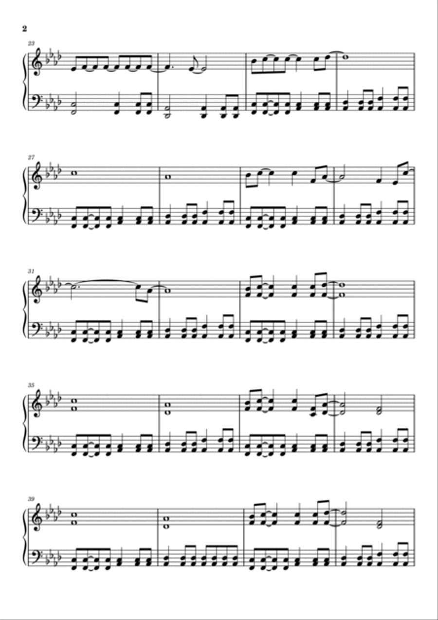 Something In The Way Piano Solo scores gallery preview page 2