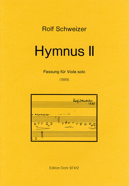 Hymnus II "Der du bist drei in Einigkeit" (1989) -Fassung für Viola solo-
