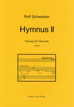 Hymnus II "Der du bist drei in Einigkeit" (1989) -Fassung für Viola solo-