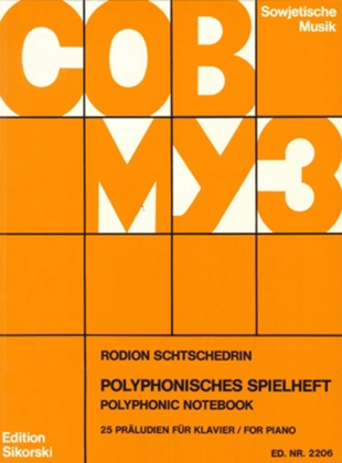 Polyphonisches Spielheft - 25 Preludes for Piano