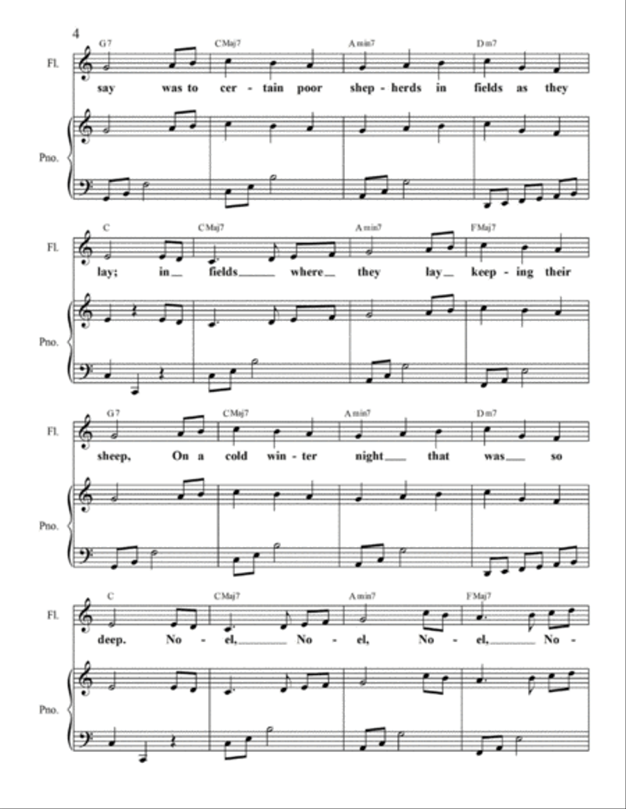 Bethlehem Angel and The First Noel Small Ensemble scores gallery preview page 5