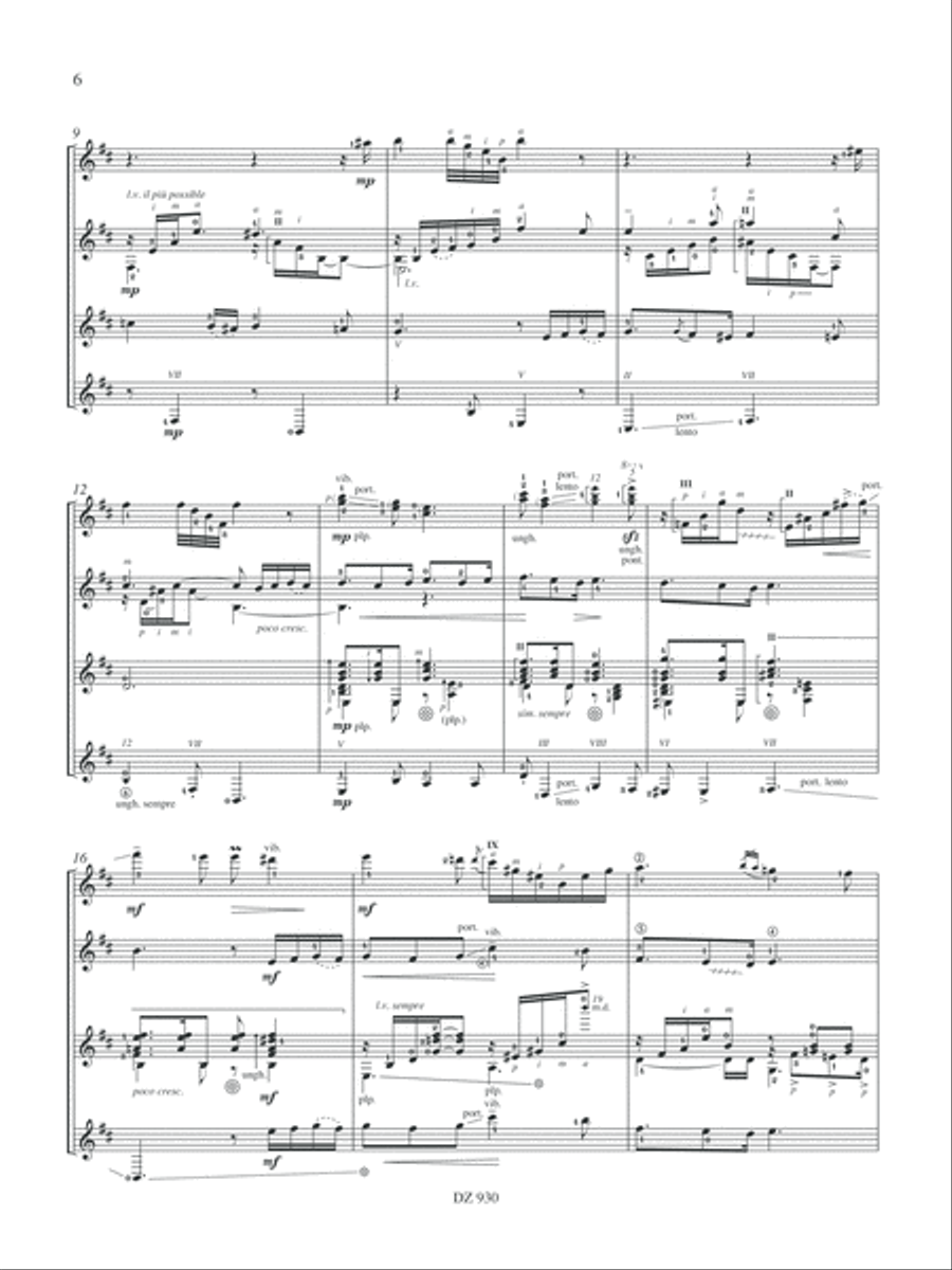 Alfonsina y el mar Alfonsina y el mar Guitar Ensemble scores gallery preview page 6