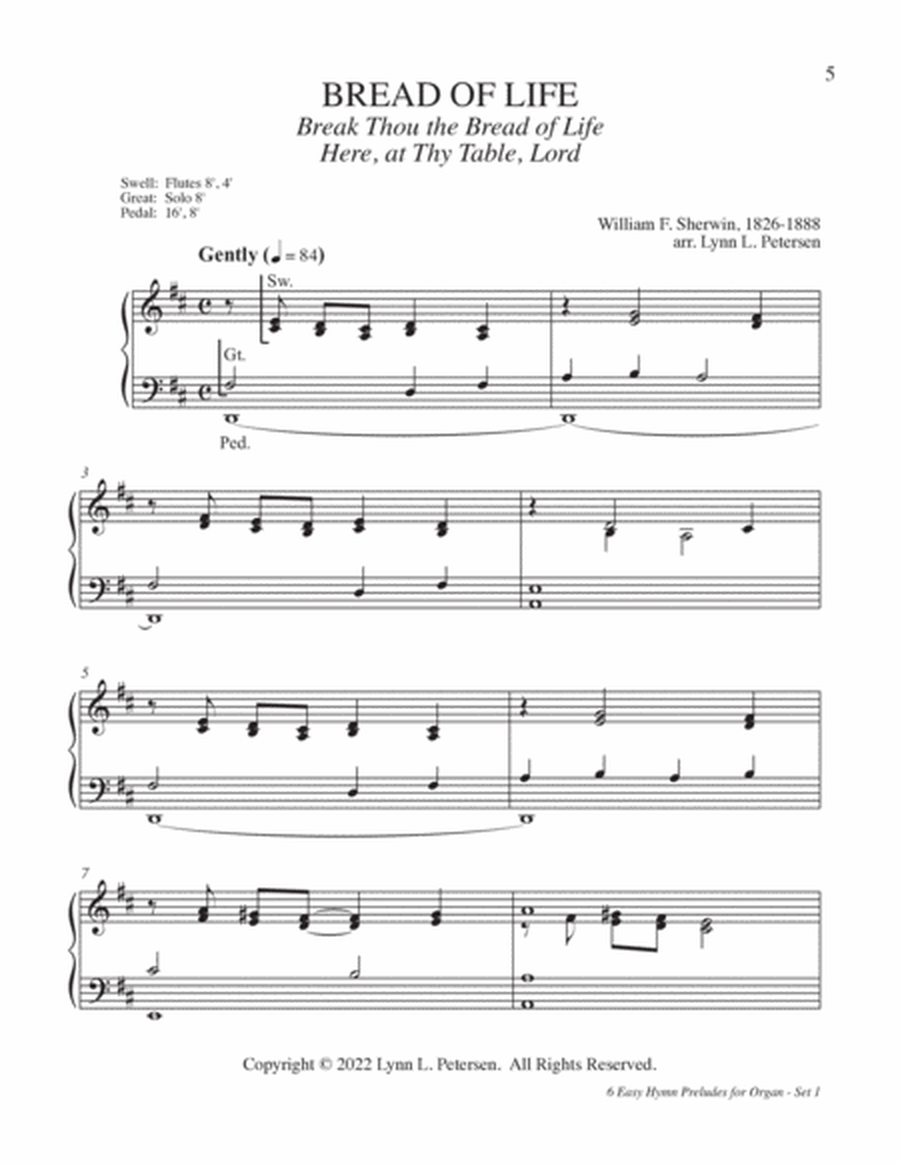 6 Easy Hymn Preludes for Organ - Set 1 image number null