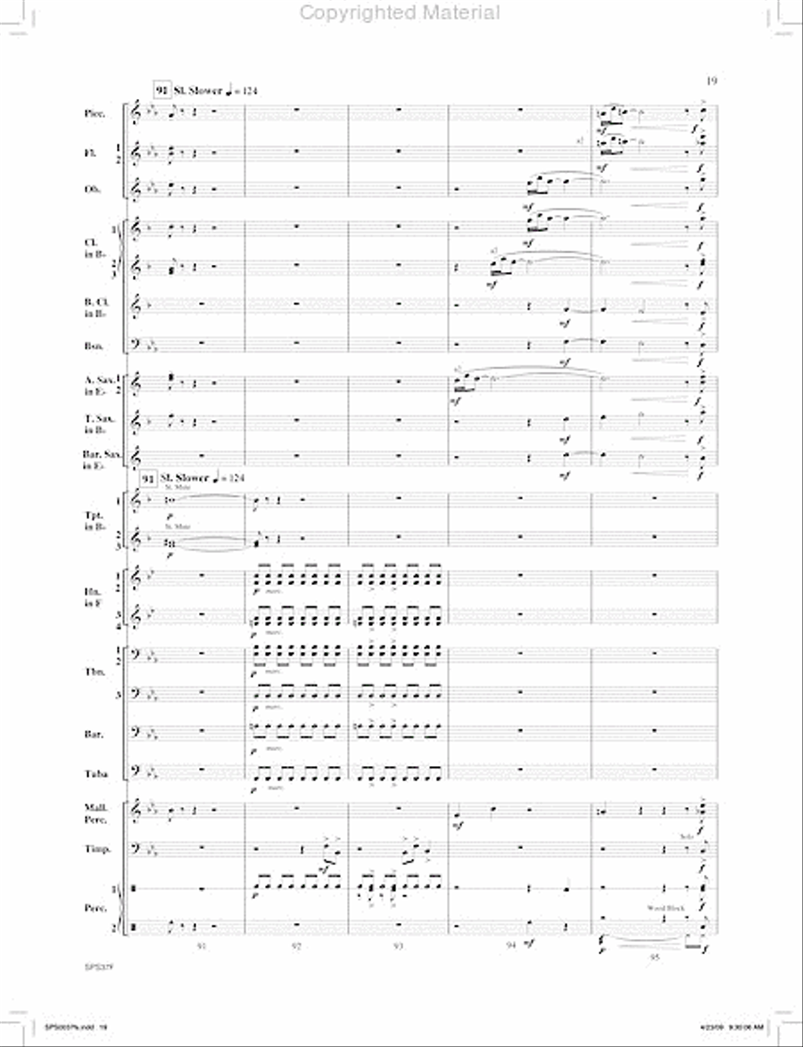 Ricochet Concert Band scores gallery preview page 20