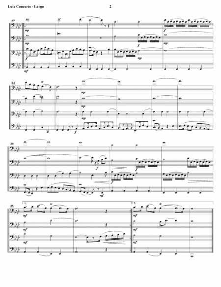 Lute Concerto in D Major for Trombone Quartet (RV 93) 2nd Movement image number null