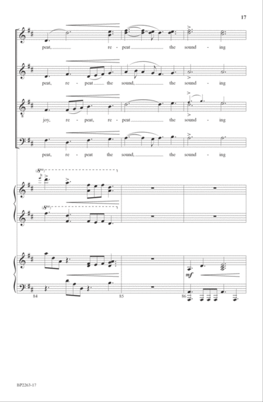 Joy to the World! 4-Part scores gallery preview page 17