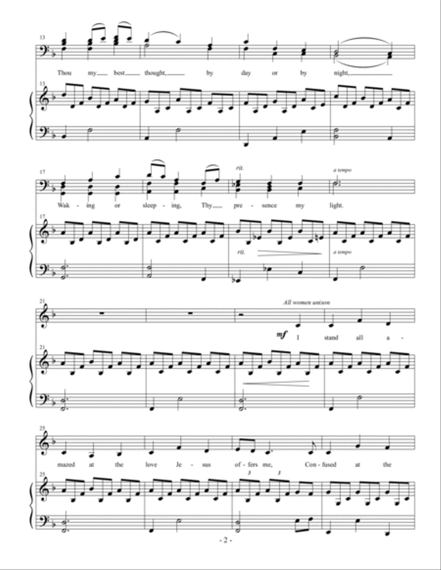 Still Be My Vision (SATB) 4-Part scores gallery preview page 3