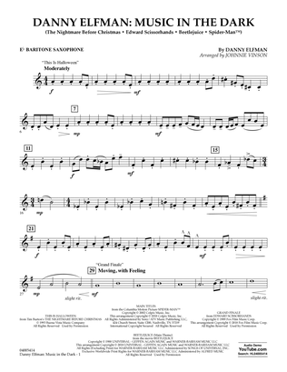 Danny Elfman: Music in the Dark - Eb Baritone Saxophone