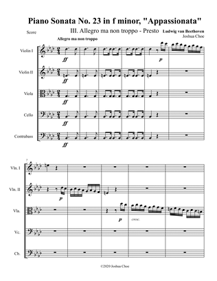 Appassionata Sonata, Movement 3