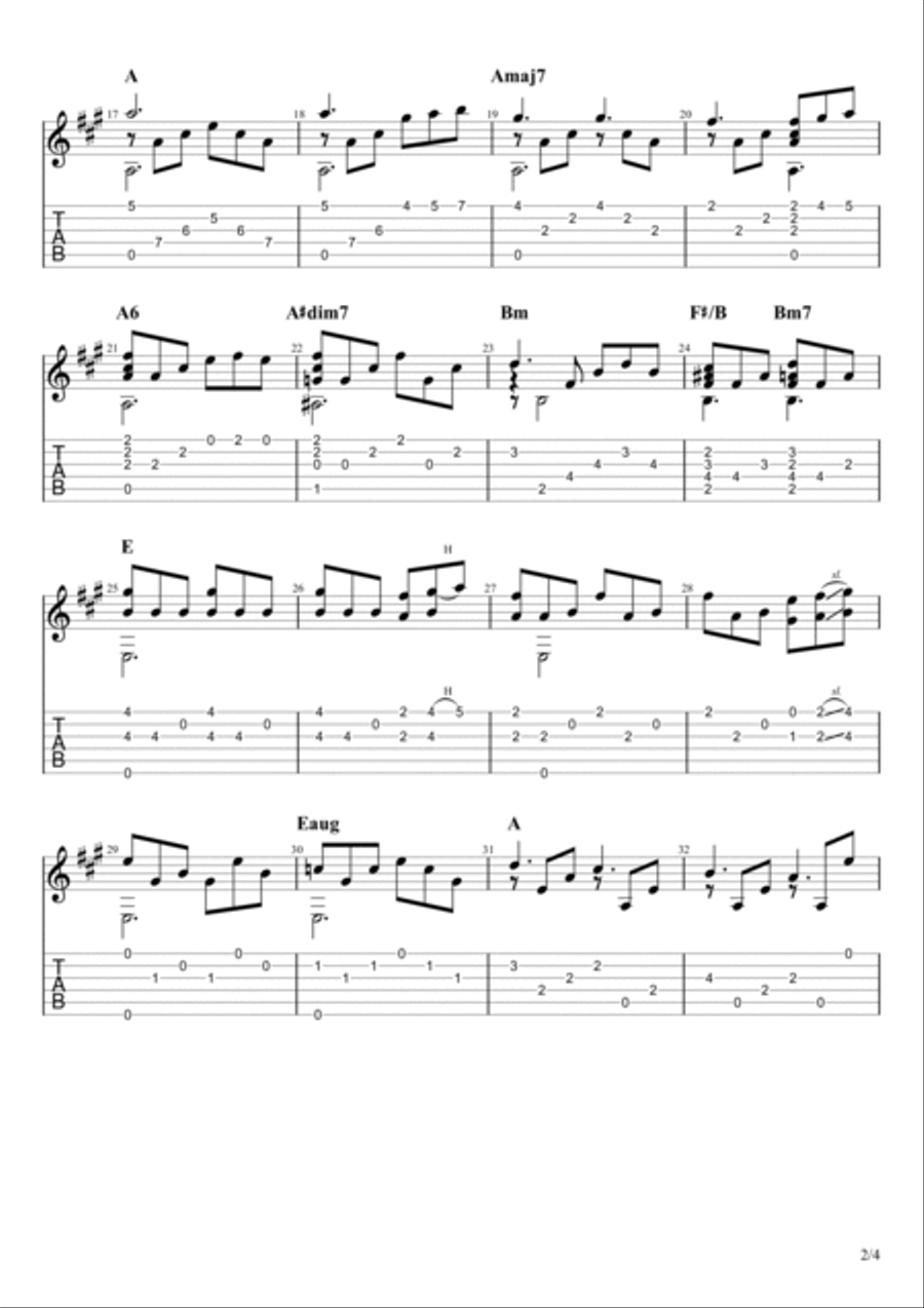 This Is My Song Classical Guitar scores gallery preview page 2