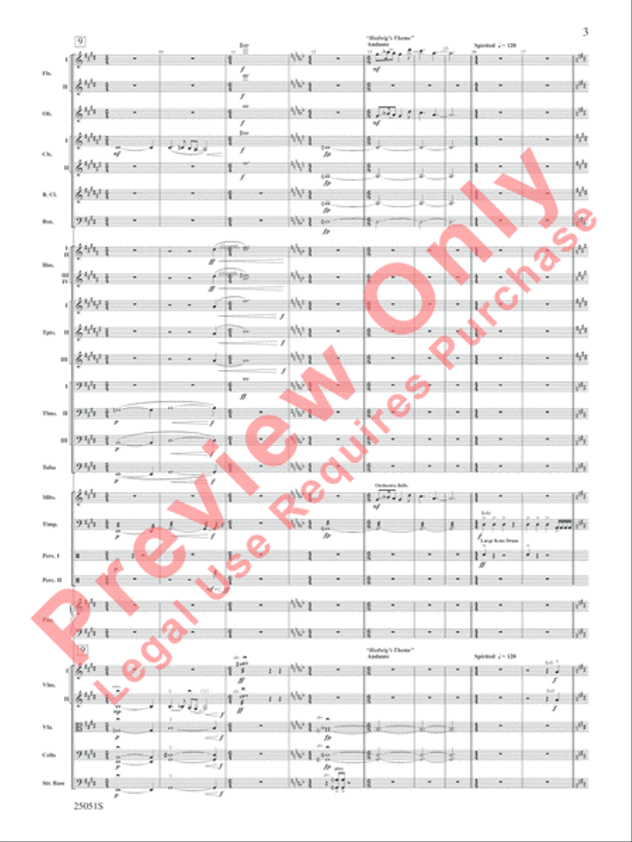 Concert Suite from Harry Potter and the Goblet of Fire Concert Band scores gallery preview page 4