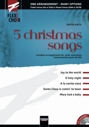 Book cover for 5 Christmas Songs (Flexichoir) (vol.1)
