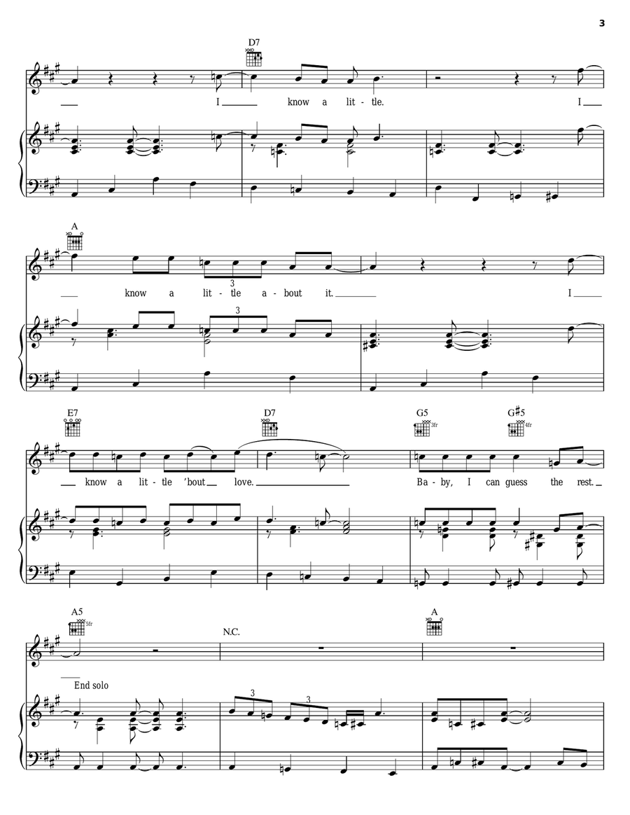 I Know A Little I Know A Little Piano, Vocal, Guitar scores gallery preview page 3