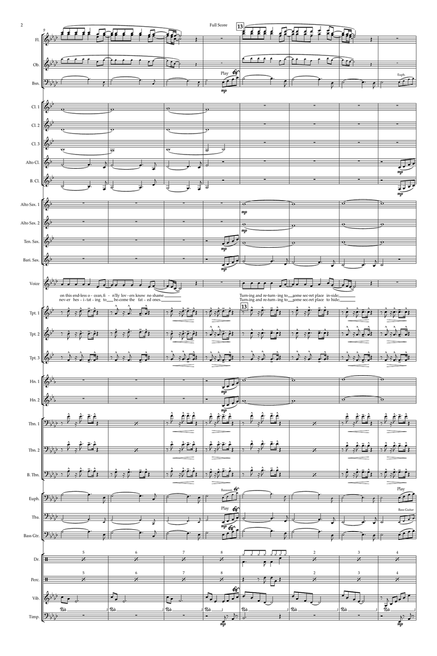 Take My Breath Away (Love Theme) Concert Band scores gallery preview page 2