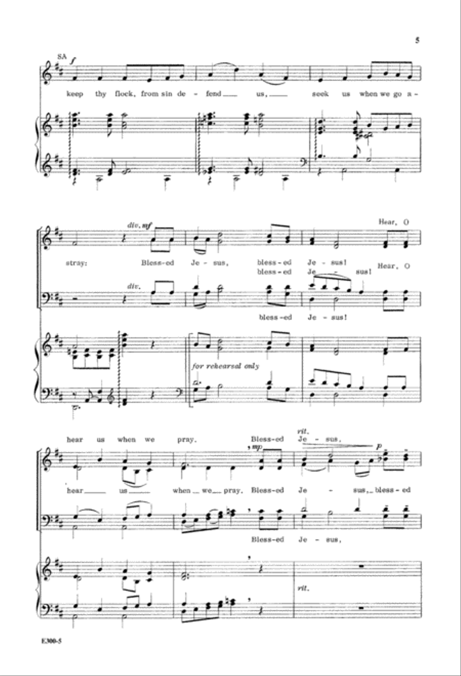Savior, Like a Shepherd, Lead Us 4-Part scores gallery preview page 6