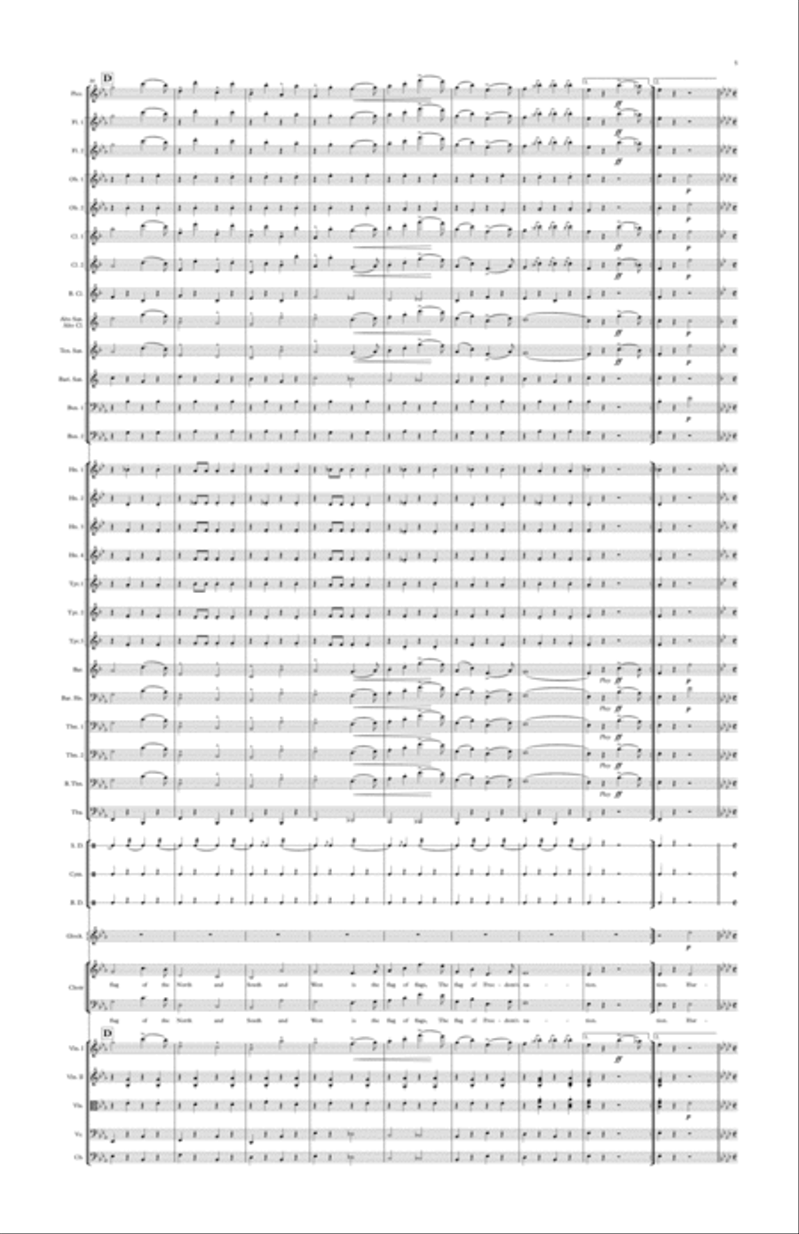 Stars and Stripes Forever (Orchestra and/or Concert Band, with optional Chorus) 11