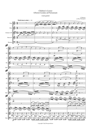 Book cover for Debussy: Children's Corner No.1 "Doctor Gradus ad Parnassum" - wind quintet