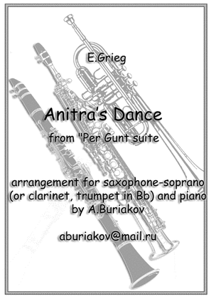 Anitra's Dance from "Per Gunt" suite (soprano-sax, clarinet, trompet inBb)