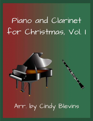 Book cover for Piano and Clarinet For Christmas, Vol. I, 14 arrangements