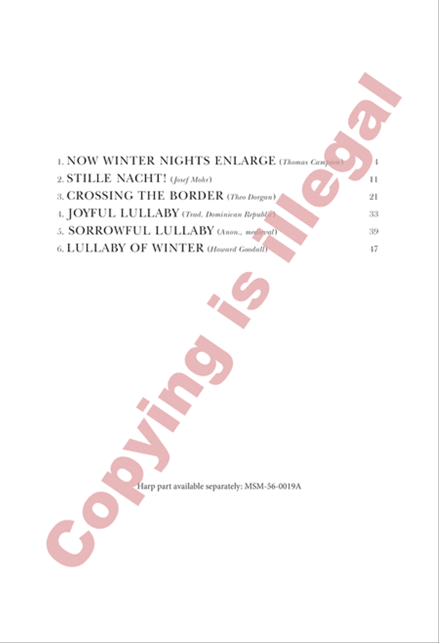 Winter Lullabies (Choral Score) SA scores gallery preview page 4
