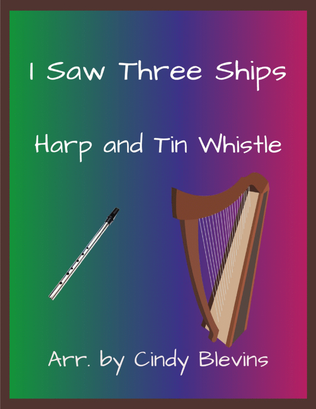 I Saw Three Ships, Harp and Tin Whistle (D)