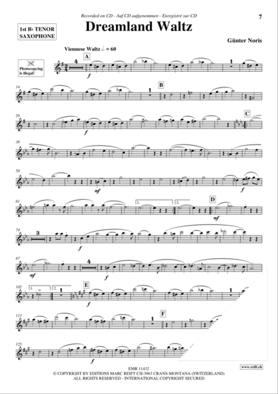 Play The 1st Tenor Sax With The Ballroom Dance Orchestra Vol. 4 Tenor Saxophone scores gallery preview page 8