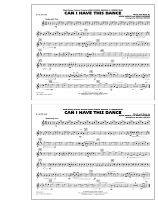 Can I Have This Dance (from "High School Musical 3") - Eb Alto Sax