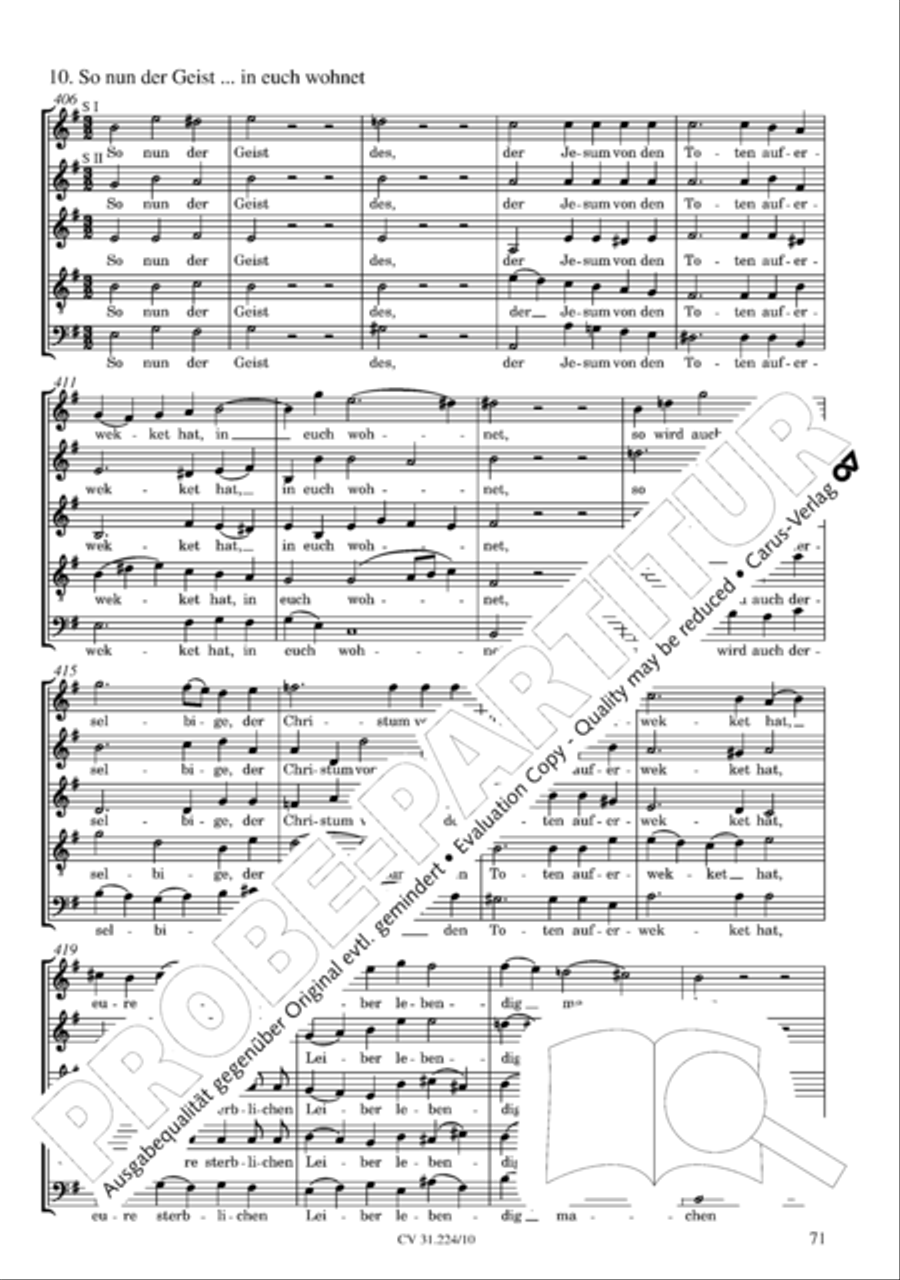 The complete motets (without Bc) Choir scores gallery preview page 78