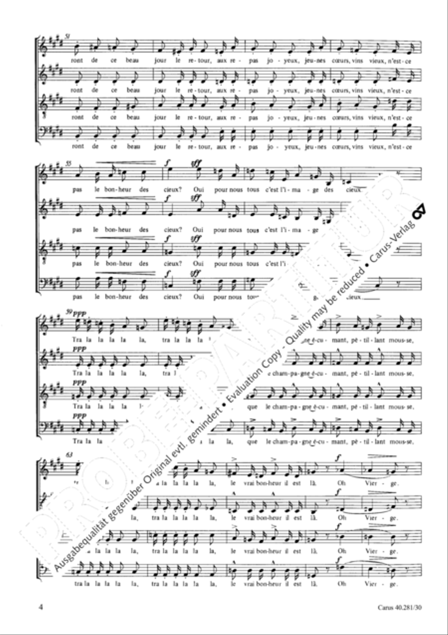 Toast pour le nouvel an 4-Part scores gallery preview page 5