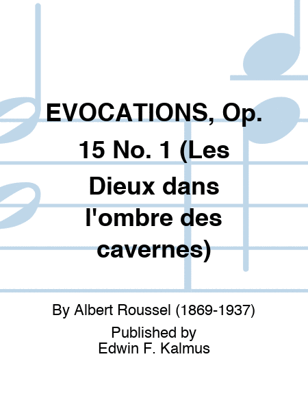 EVOCATIONS, Op. 15 No. 1 (Les Dieux dans l