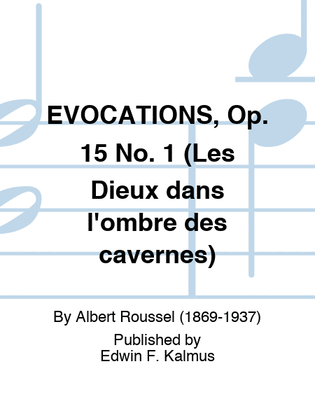 EVOCATIONS, Op. 15 No. 1 (Les Dieux dans l'ombre des cavernes)