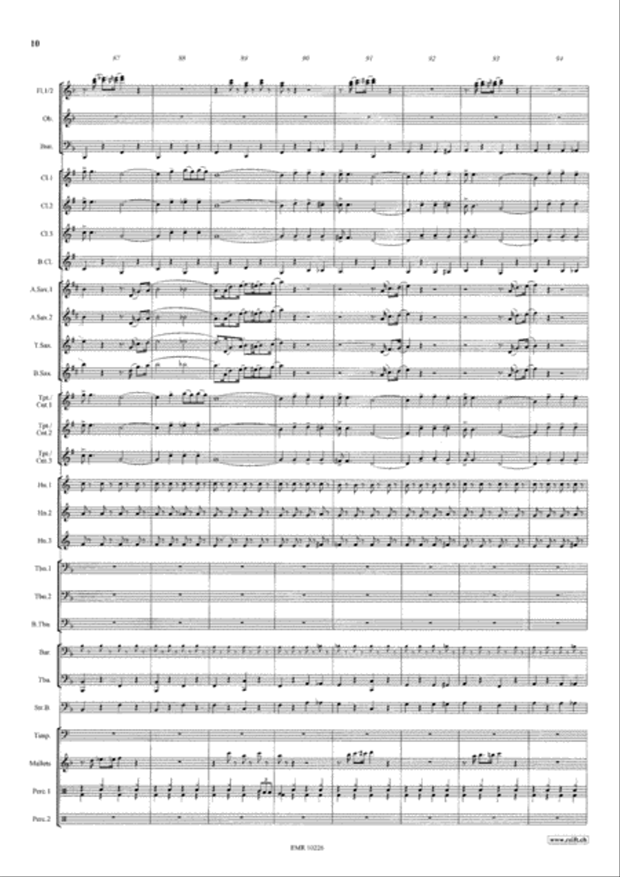 Die Zirkusprinzessin Concert Band scores gallery preview page 11