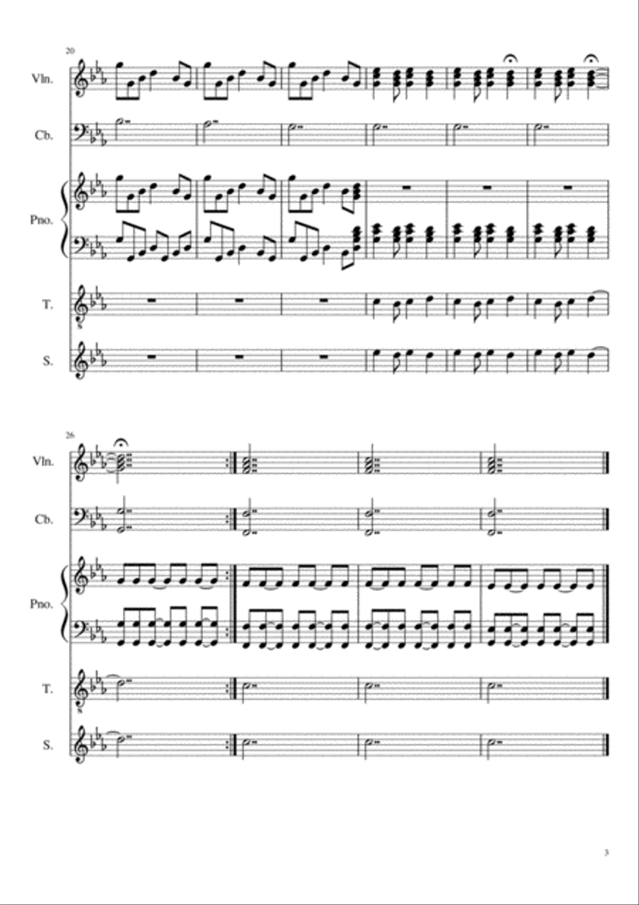 my family my family Piano, Vocal, Guitar scores gallery preview page 3