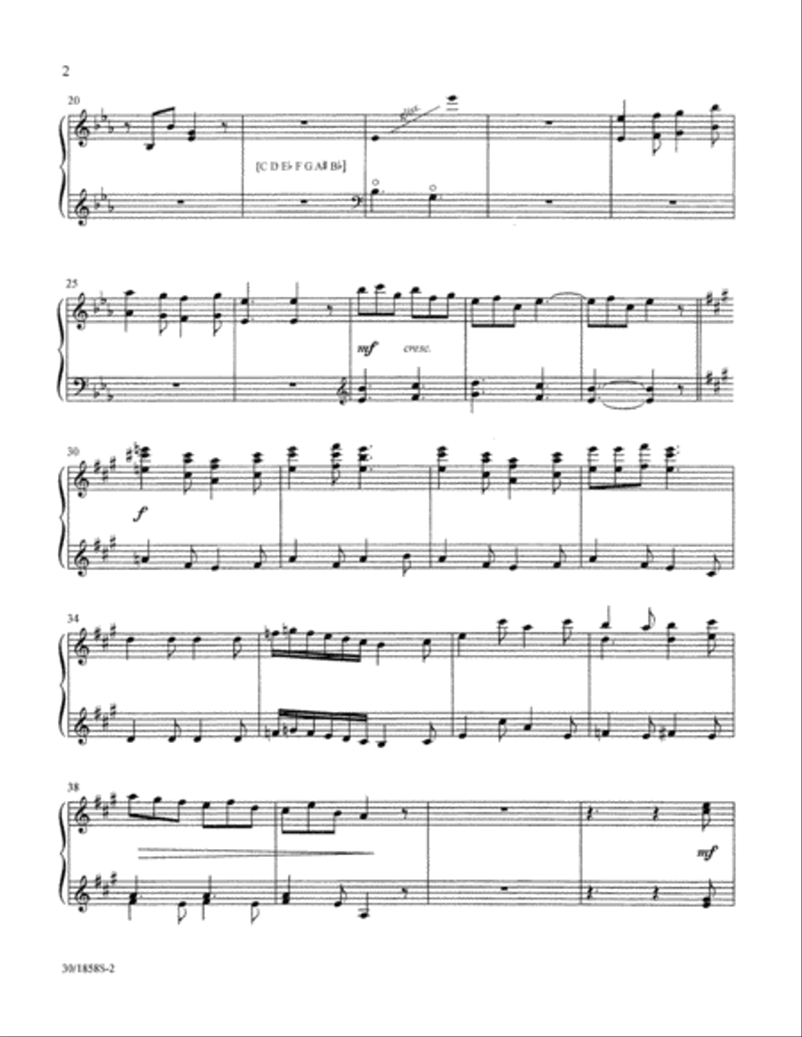 Glad Tidings of Great Joy - Harp Part Choir scores gallery preview page 4
