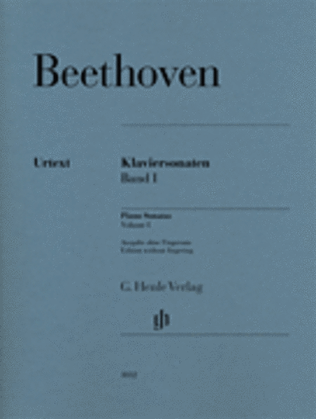 Book cover for Piano Sonatas Volume 1