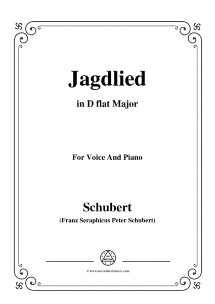 Schubert-Jagdlied(Hunting Song),D.521,in D flat Major,for Voice&Piano image number null