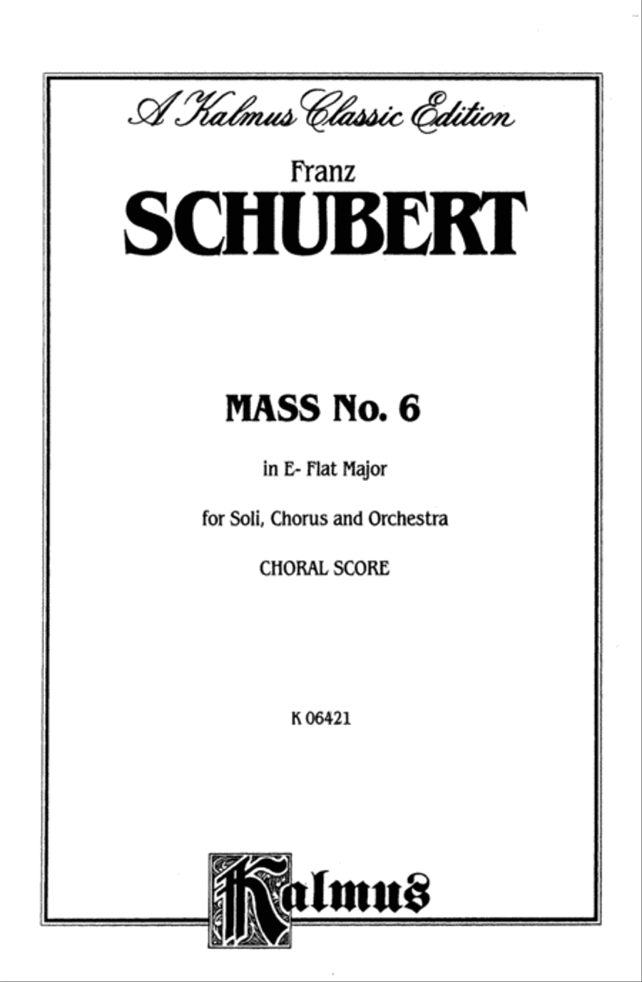 Mass in E-flat Major Mass in E-flat Major 4-Part scores gallery preview page 2