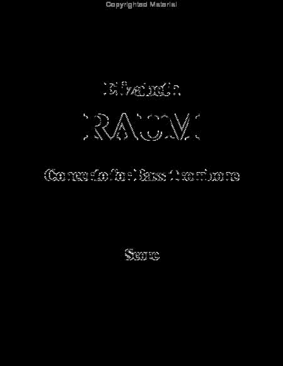 Concerto for Bass Trombone with Wind Ensemble Accompaniment Bass Trombone scores gallery preview page 2