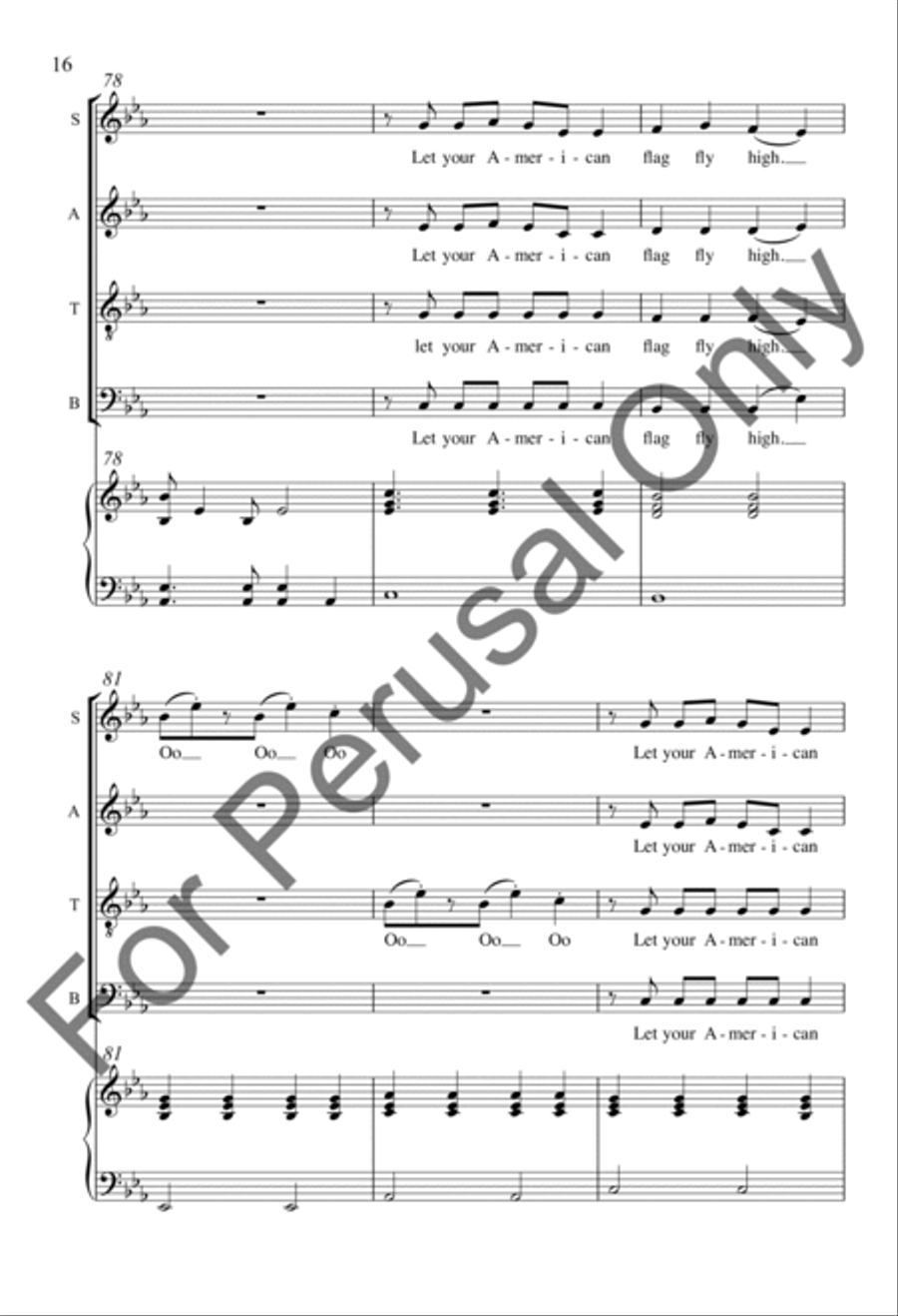 American Flag American Flag 4-Part scores gallery preview page 15
