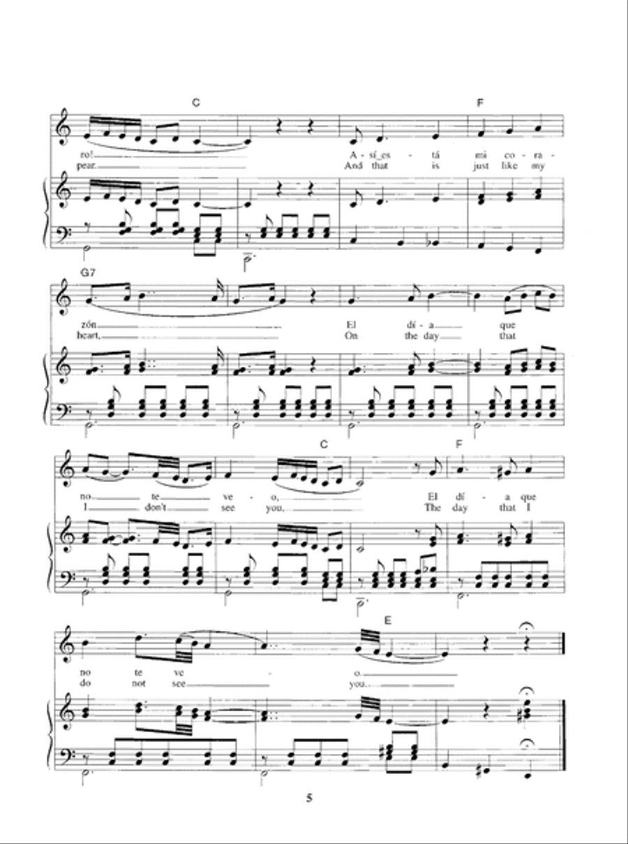 Songs of Spain Songs of Spain Piano, Vocal scores gallery preview page 6