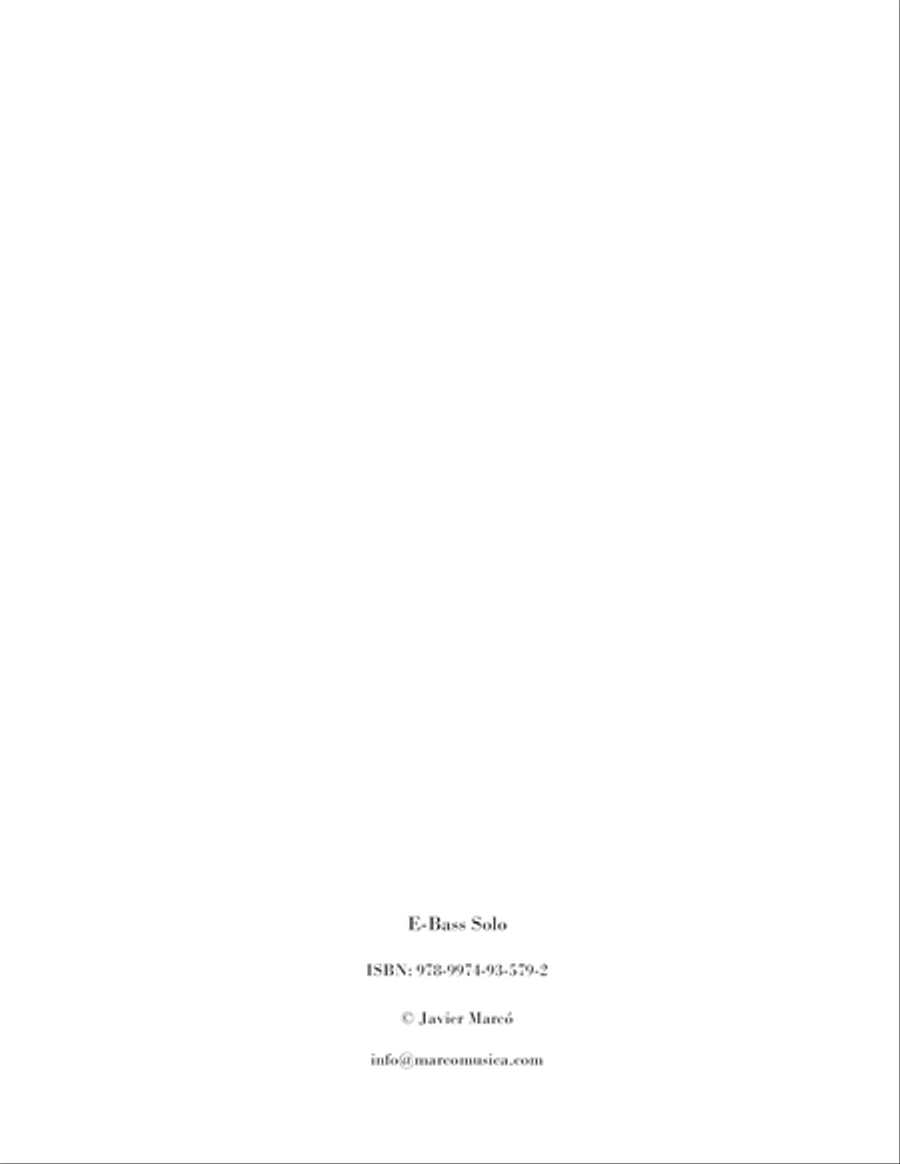 E-Bass Solo Bass Guitar scores gallery preview page 2