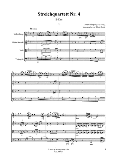 Streichquartett Nr. 4 B-Dur