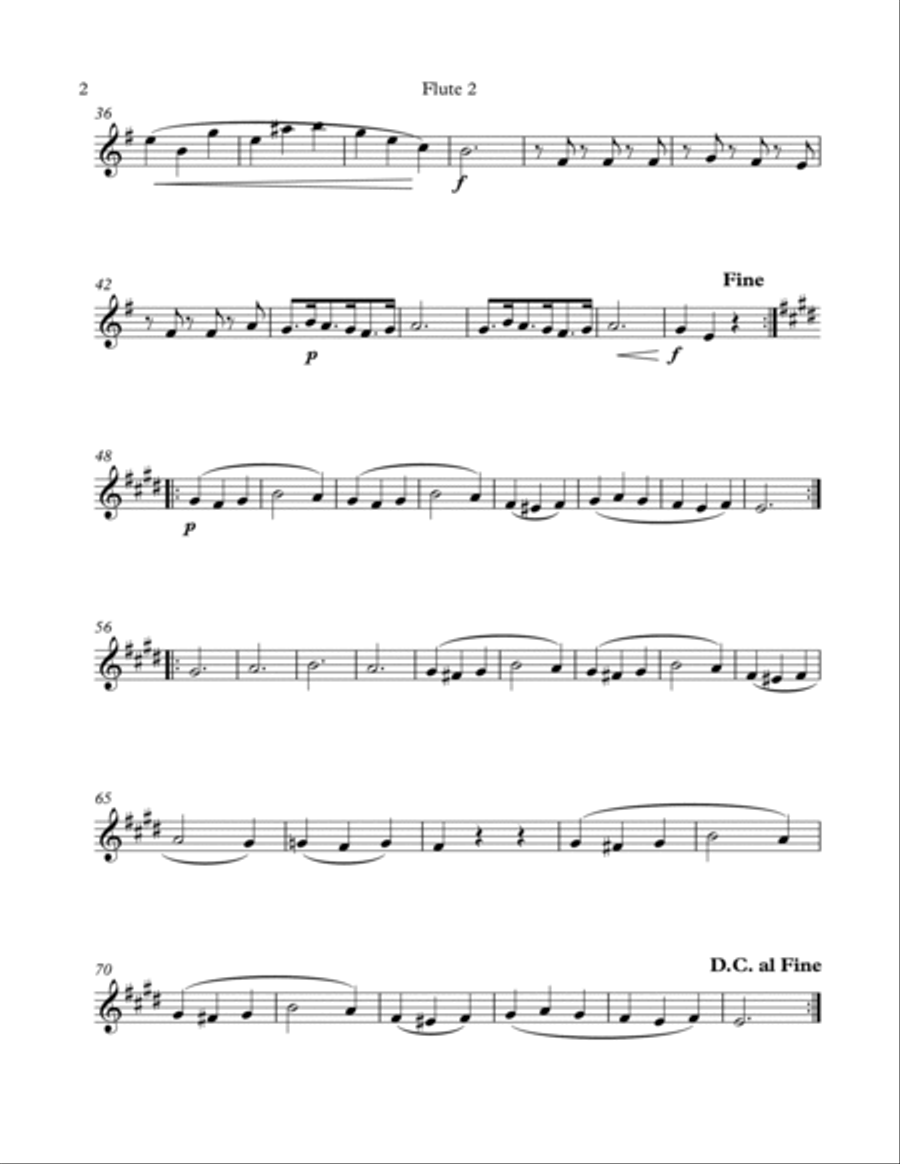 Minuet from String Quartet, Op 7 for Woodwind Quartet Woodwind Trio scores gallery preview page 6