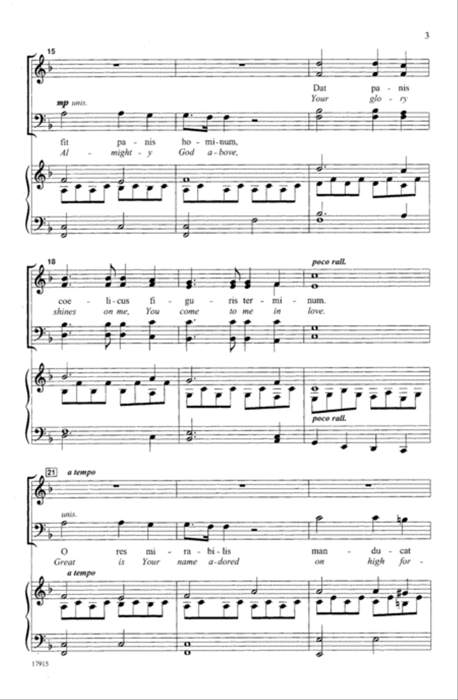 Panis Angelicus Panis Angelicus 4-Part scores gallery preview page 3