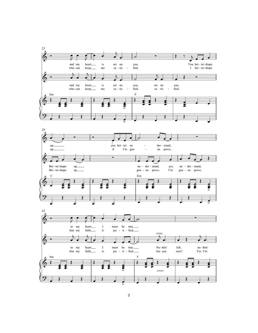 You're The One That I Want 2-Part scores gallery preview page 3