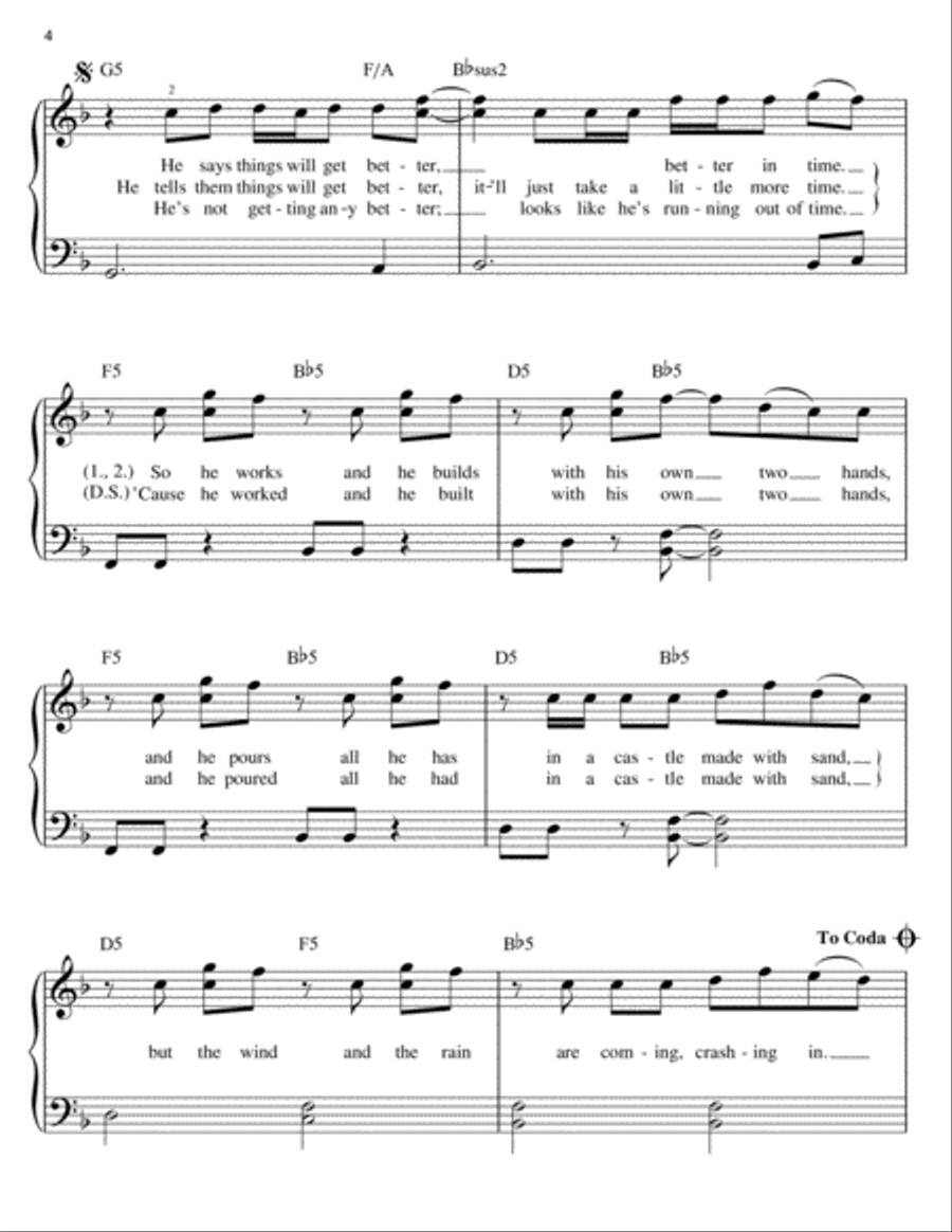 American Dream American Dream Easy Piano scores gallery preview page 4
