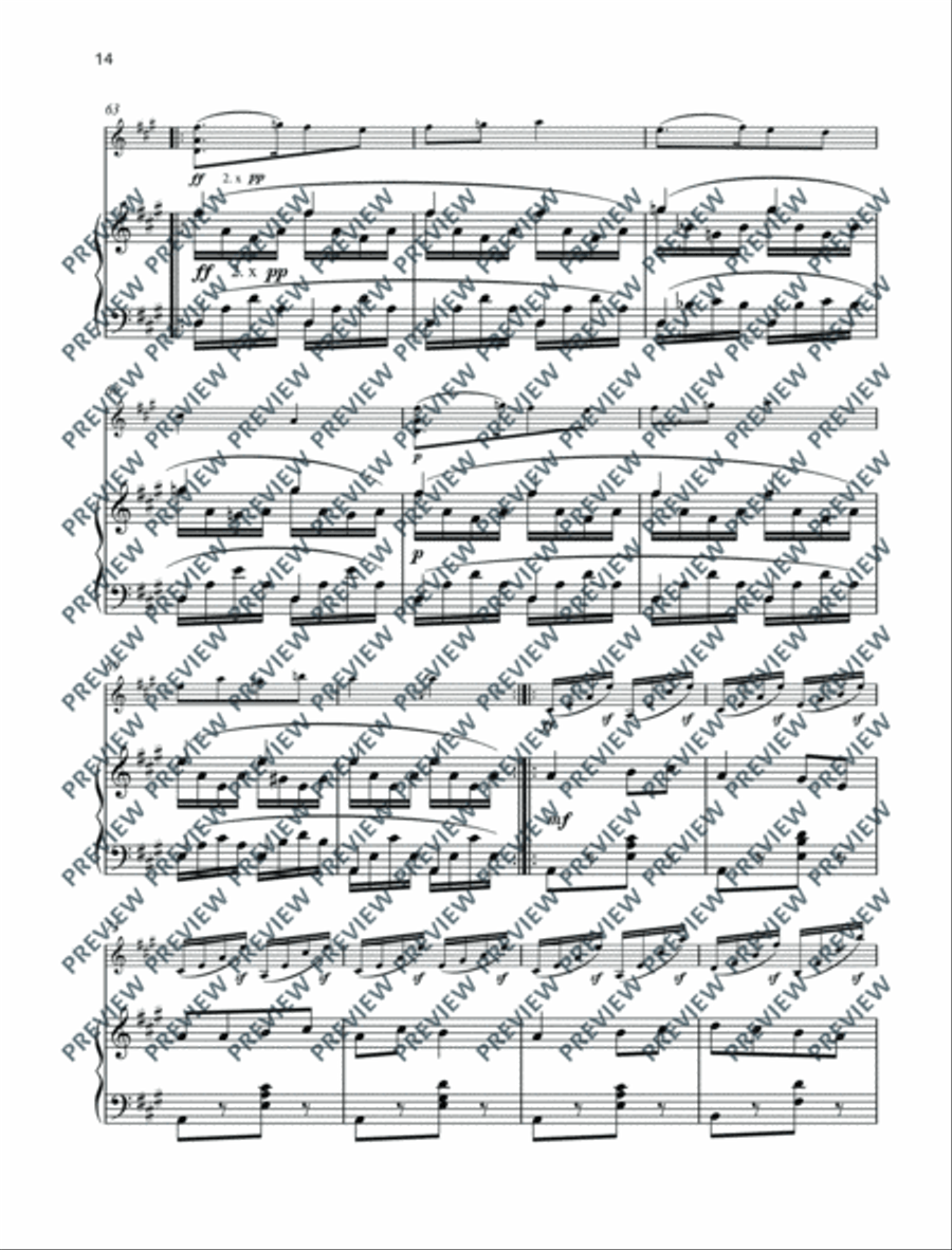 Henri Vieuxtemps Repertoire Violin Solo scores gallery preview page 15