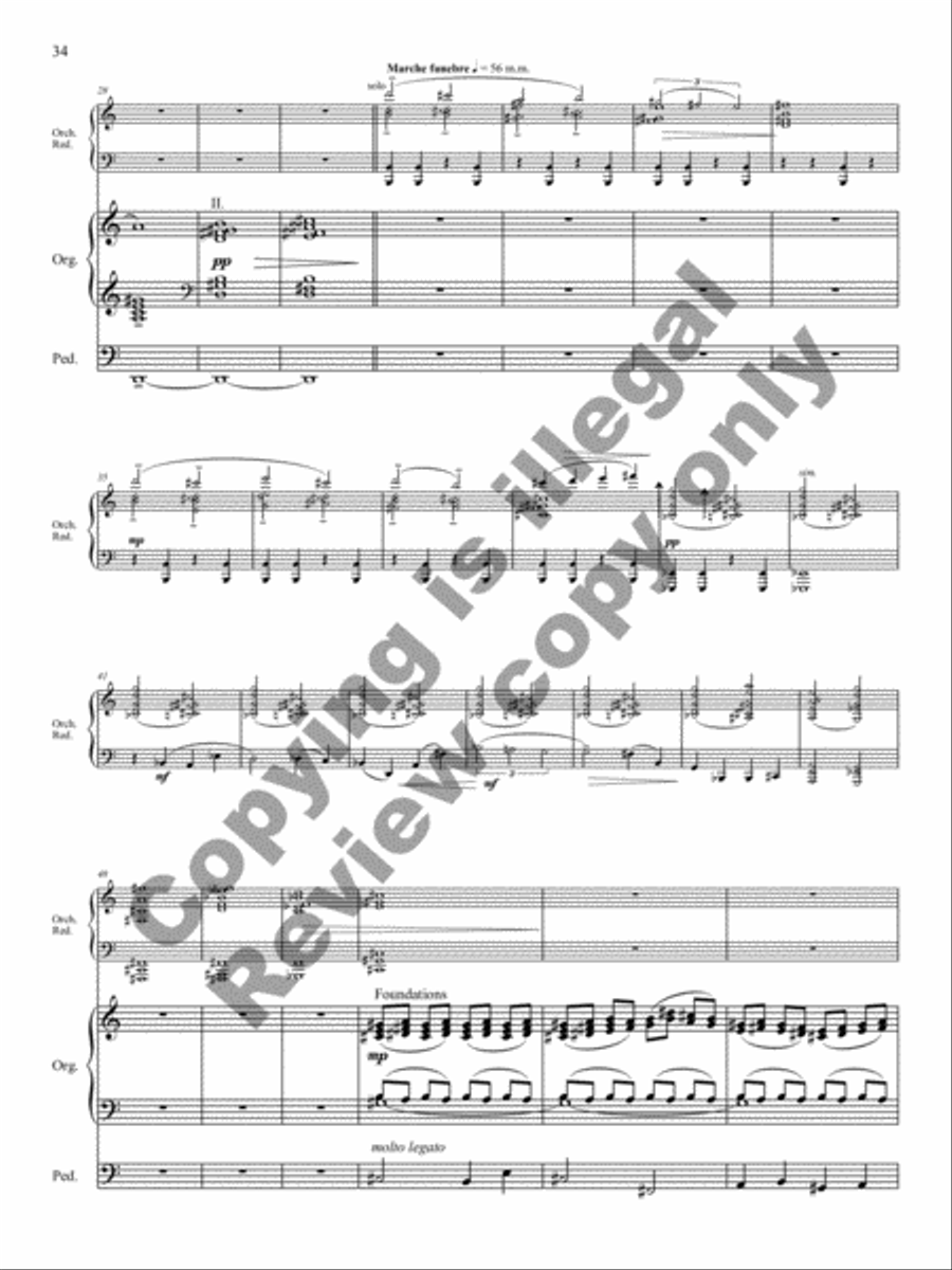 Triptych for Organ and Large Orchestra Orchestra scores gallery preview page 12