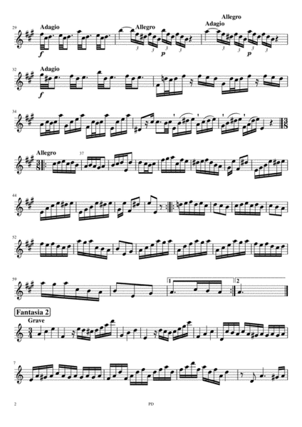 12 Fantasias for Transverse Flute without Bass TWV 40 2-13 image number null