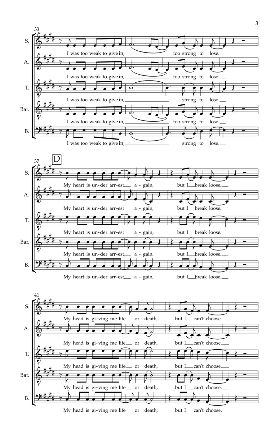 Best Of You 4-Part scores gallery preview page 3